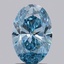 1.69 Ct. Fancy Vivid  Blue Oval Lab Grown Diamond