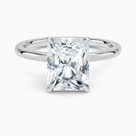 18K White Gold Petal 1.5mm Diamond Ring