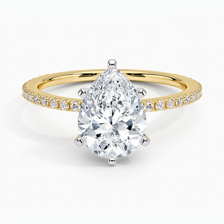 18K Yellow Gold Ballad Three-Quarter Coverage Diamond Ring (1/4 ct. tw.)