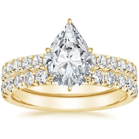 18K Yellow Gold Sienna Diamond Bridal Set (7/8 ct. tw.)