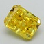 2.29 Ct. Fancy Vivid Yellow Radiant Lab Grown Diamond
