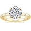 18K Yellow Gold Corinne Diamond Ring, smalltop view