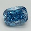 2.05 Ct. Fancy Vivid Blue Cushion Lab Grown Diamond
