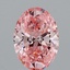 2.17 Ct. Fancy Vivid Pink Oval Lab Grown Diamond