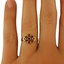 The Liliana Ring, smalltop view on a hand