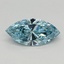 0.38 Ct. Fancy Vivid Blue Marquise Lab Grown Diamond