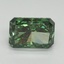 4.11 Ct. Fancy Vivid Pacific Green Radiant Lab Grown Diamond