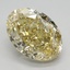 2.66 Ct. Fancy Intense Yellow Oval Lab Grown Diamond
