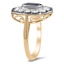The Dionna Ring, smalltop view on a hand