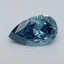 0.51 Ct. Fancy Vivid Malibu Blue Pear Lab Grown Diamond