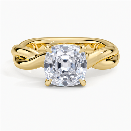 Hazel Twist Solitaire Diamond Ring