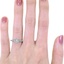 The Leoma Ring, smalltop view on a hand