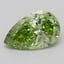 0.63 Ct. Fancy Vivid  Green Radiant Lab Grown Diamond