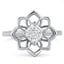 Custom Open Petal Flower Ring