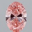 1.84 Ct. Fancy Vivid Pink Oval Lab Grown Diamond