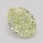 0.90 Ct. Fancy Light Yellow Oval Diamond