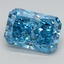 4.02 Ct. Fancy Vivid Blue Radiant Lab Grown Diamond