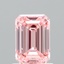 1.12 Ct. Fancy Vivid Pink Emerald Lab Grown Diamond