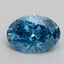 2.52 Ct. Fancy Vivid Blue Oval Lab Grown Diamond