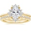 18K Yellow Gold Cressida Diamond Ring with Ballad Diamond Ring (1/6 ct. tw.)