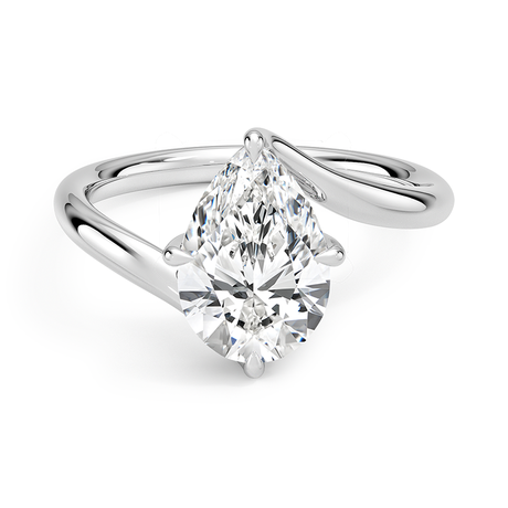 18K White Gold Atelier Solitaire Ring