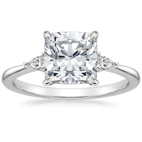 18K White Gold Aria Contoured Diamond Bridal Set