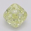 0.80 Ct. Fancy Yellow Cushion Diamond