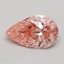 0.52 Ct. Fancy Vivid Pink Pear Lab Grown Diamond