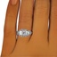 The Daniela Ring, smalltop view on a hand