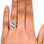 The Tamarix Ring, smallzoomed in top view on a hand