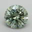 2.10 Ct. Fancy Vivid Green Round Lab Grown Diamond