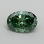 2.01 Ct. Fancy Vivid Green Oval Lab Grown Diamond