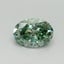 0.42 Ct. Fancy Vivid Pacific Green Oval Lab Grown Diamond