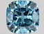 3.09 Ct. Fancy Vivid Blue Cushion Lab Grown Diamond