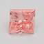 2.01 Ct. Fancy Vivid Pink Princess Lab Grown Diamond