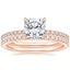 14K Rose Gold Perfect Fit Diamond Ring with Luxe Ballad Diamond Ring (1/4 ct. tw.)