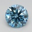 1.12 Ct. Fancy Vivid Blue Round Lab Grown Diamond