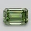 0.90 Ct. Fancy Vivid Green Emerald Lab Grown Diamond
