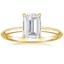 18K Yellow Gold Hazel Solitaire Ring, smalltop view