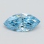 0.90 Ct. Fancy Vivid Blue Marquise Lab Grown Diamond