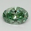 1.64 Ct. Fancy Vivid Pacific Green Oval Lab Grown Diamond