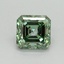 1.02 Ct. Fancy Vivid Pacific Green Asscher Lab Grown Diamond