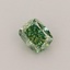 0.39 Ct. Fancy Vivid Green Cushion Lab Grown Diamond