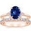 14K Rose Gold Fiore Diamond Ring with Luxe Sienna Diamond Ring (5/8 ct. tw.)
