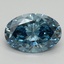 3.13 Ct. Fancy Vivid Blue Oval Lab Grown Diamond
