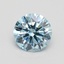 1.1 Ct. Fancy Intense Blue Round Lab Grown Diamond