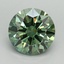 3.25 Ct. Fancy Vivid Green Round Lab Grown Diamond