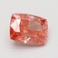 1.01 Ct. Fancy Vivid Pink Cushion Lab Grown Diamond