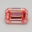 0.63 Ct. Fancy Vivid Pink Emerald Lab Grown Diamond
