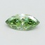 0.52 Ct. Fancy Vivid Green Marquise Lab Grown Diamond